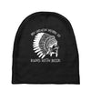 my indian name is runs with beer Baby Beanies