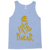 uomo dakar stampa oro moto deserto parigi africa sport Tank Top