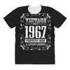 vintage made in 1967 perfectly aged a living legend All Over Women's T-shirt