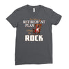 retirement plan bass rock Ladies Fitted T-Shirt
