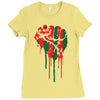 black power Ladies Fitted T-Shirt