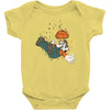 the falling italian Baby Bodysuit