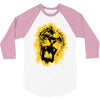 lion yellow 3/4 Sleeve Shirt