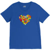 color flower V-Neck Tee
