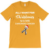 all i want for christmas is a cure carcinoid cancer T-Shirt