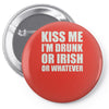 kiss me Pin-back button