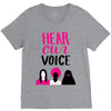 Women's March Hear Our Voice V-Neck Tee
