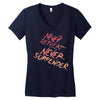 never retreat never surrender Women's V-Neck T-Shirt
