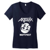 anthrax Women's V-Neck T-Shirt