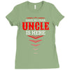 Have No Fear Uncle Is Here Ladies Fitted T-Shirt