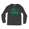 go vegan Long Sleeve Shirts