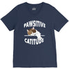 pawsitive catitude V-Neck Tee