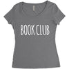 book club Women's Triblend Scoop T-shirt