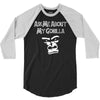 men's ask me about my gorilla 3/4 Sleeve Shirt