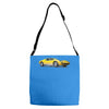 Yellow car Adjustable Strap Totes