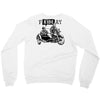 frideay white Crewneck Sweatshirt