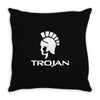 trojan condoms Throw Pillow