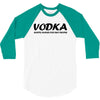 vodka water for happy people t shirt s m l xl 2xl 3xl funny beer keg c 3/4 Sleeve Shirt