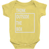 think outside the box Baby Onesie