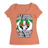 if it tastes like chicken, funny rude ideal birthday present Women's Triblend Scoop T-shirt