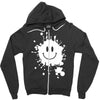 mud splatter smiley face smile forrest gump movie Zipper Hoodie