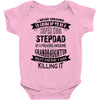 Super Cool Stepdad Of A Freaking Awesome Granddaughter Baby Onesie