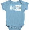 ska  2 tone Baby Onesie