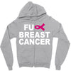 fuck breast cancer Zipper Hoodie