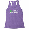 zombie never give up fun Racerback Tank