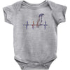 my heart beats for parrots Baby Onesie