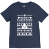 funny ugly christmas smiley emoticon V-Neck Tee