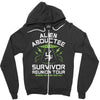 alien abductee survivor tour ufo nerd geek comic funny Zipper Hoodie