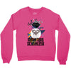 who loves miniatur schnauzer Crewneck Sweatshirt