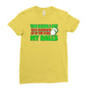 funny golf the older i get, ideal gift, birthday present Ladies Fitted T-Shirt