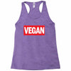 marvel logo parody vegan Racerback Tank