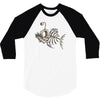 animal fishing tee graphic 3/4 Sleeve Shirt