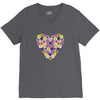 Pansy Heart V-Neck Tee