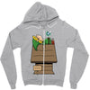 wake up Zipper Hoodie