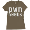 pwn noobs (2) Ladies Fitted T-Shirt