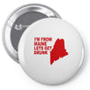 funny maine state Pin-back button