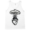heart and nuclear explosion Tank Top