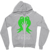 the green frog Zipper Hoodie