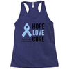 hope love cure stomach cancer awareness Racerback Tank