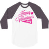 happy valentine's day 3/4 Sleeve Shirt