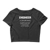 definition of engineer Crop Top