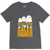 cant scare me im sales engineer halloween V-Neck Tee
