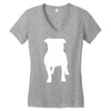 staffordshire bull Women's V-Neck T-Shirt