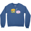 cheeseburger pranks doughnut Crewneck Sweatshirt