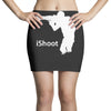 ishoot   camera photographer trained shooting funny gun photo gift tee Mini Skirts