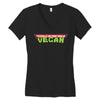 ninja turtles parody vegan Women's V-Neck T-Shirt